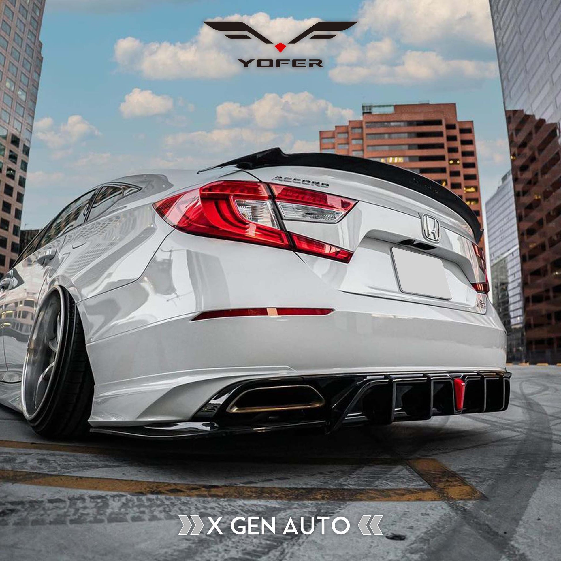 [ACCORD 2018 - 2022] YOFER DESIGN© REAR VALENCE LED DIFFUSER V2 - XGENAUTO