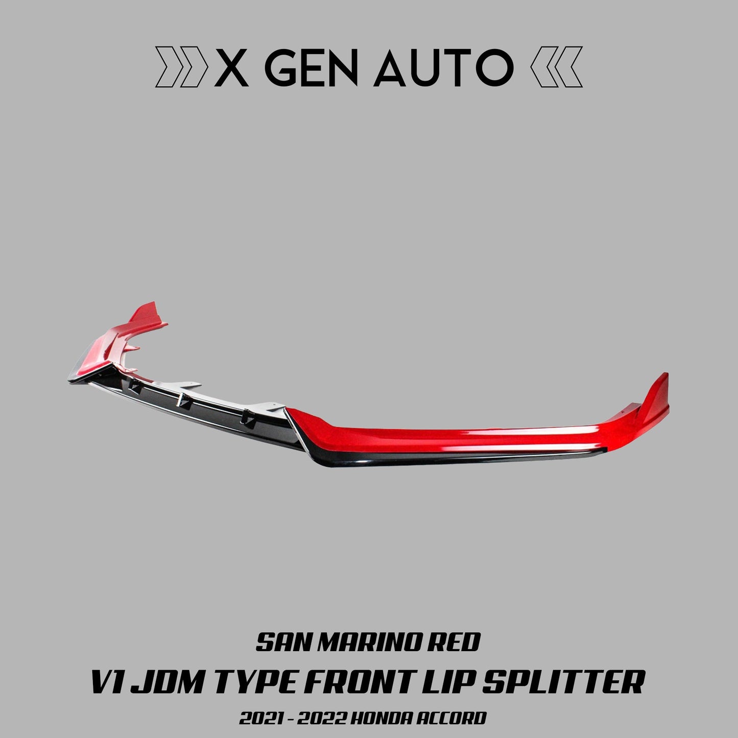 [ACCORD 2021 - 2022] V1 JDM STYLE FRONT SPLITTER - XGENAUTO