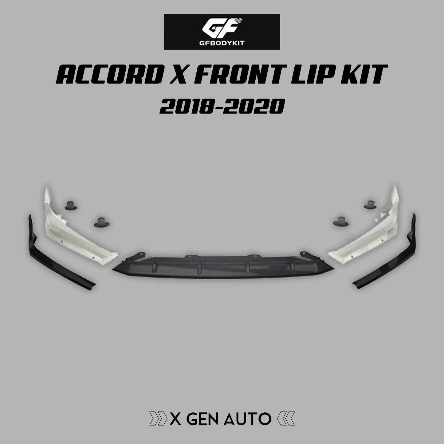 [ACCORD X 2018 - 2020] GF BODYKIT© FRONT LIP - XGENAUTO
