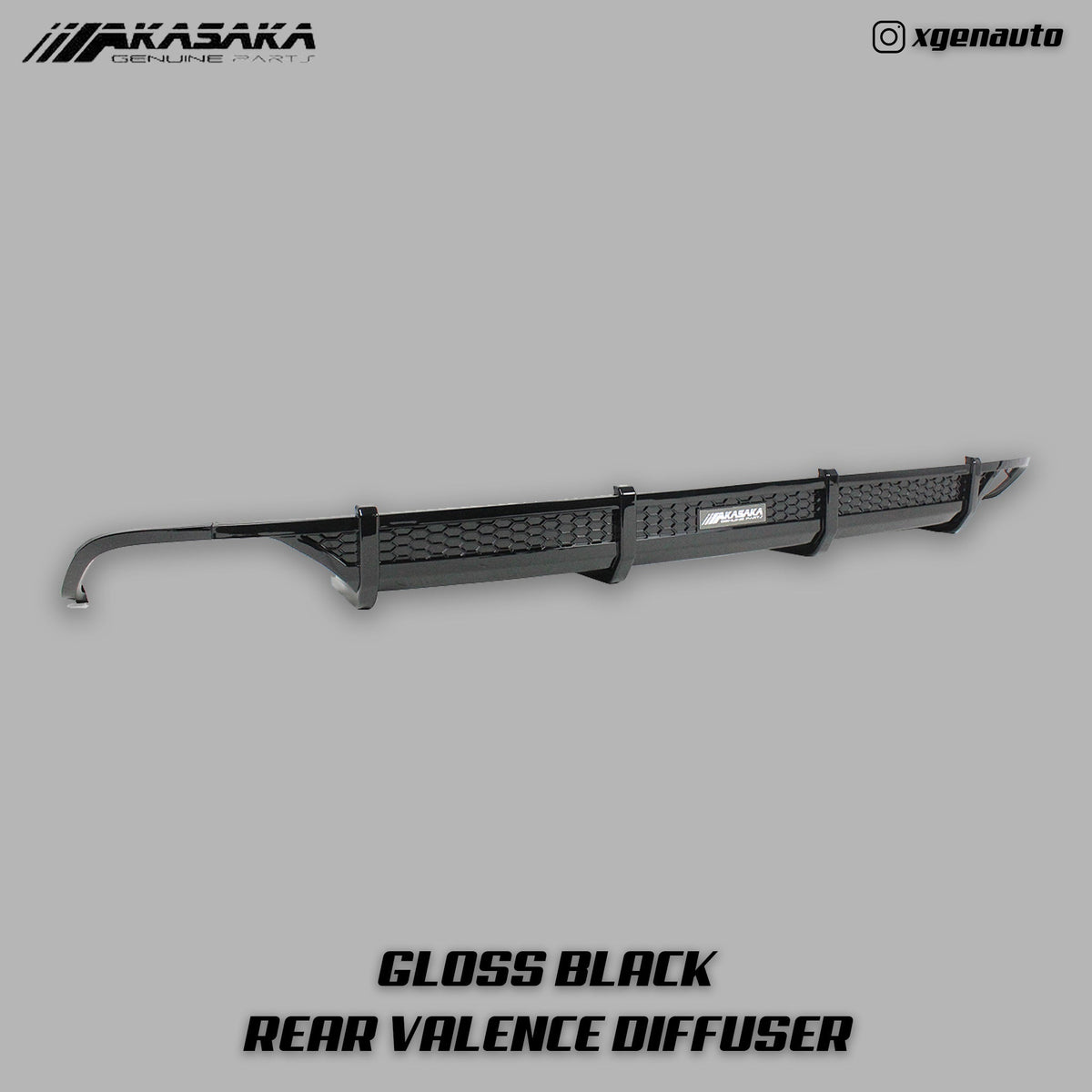 [ACCORD X] AKASAKA© REAR VALENCE DIFFUSER V1 - XGENAUTO