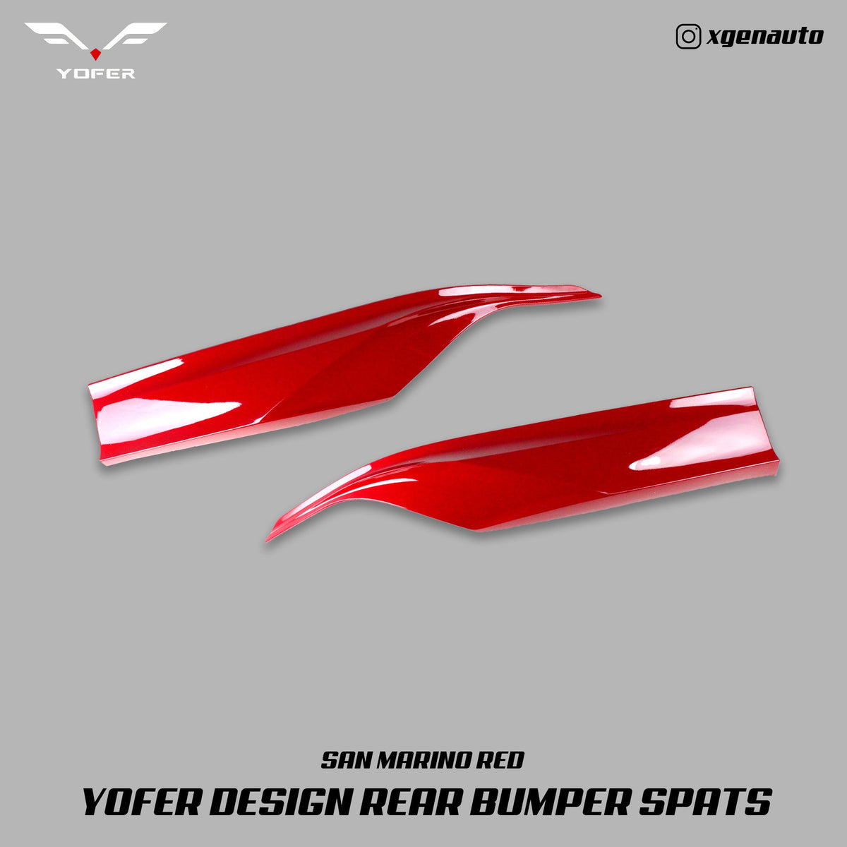 [ACCORD X] YOFER DESIGN© REAR BUMPER SPATS V1 - XGENAUTO