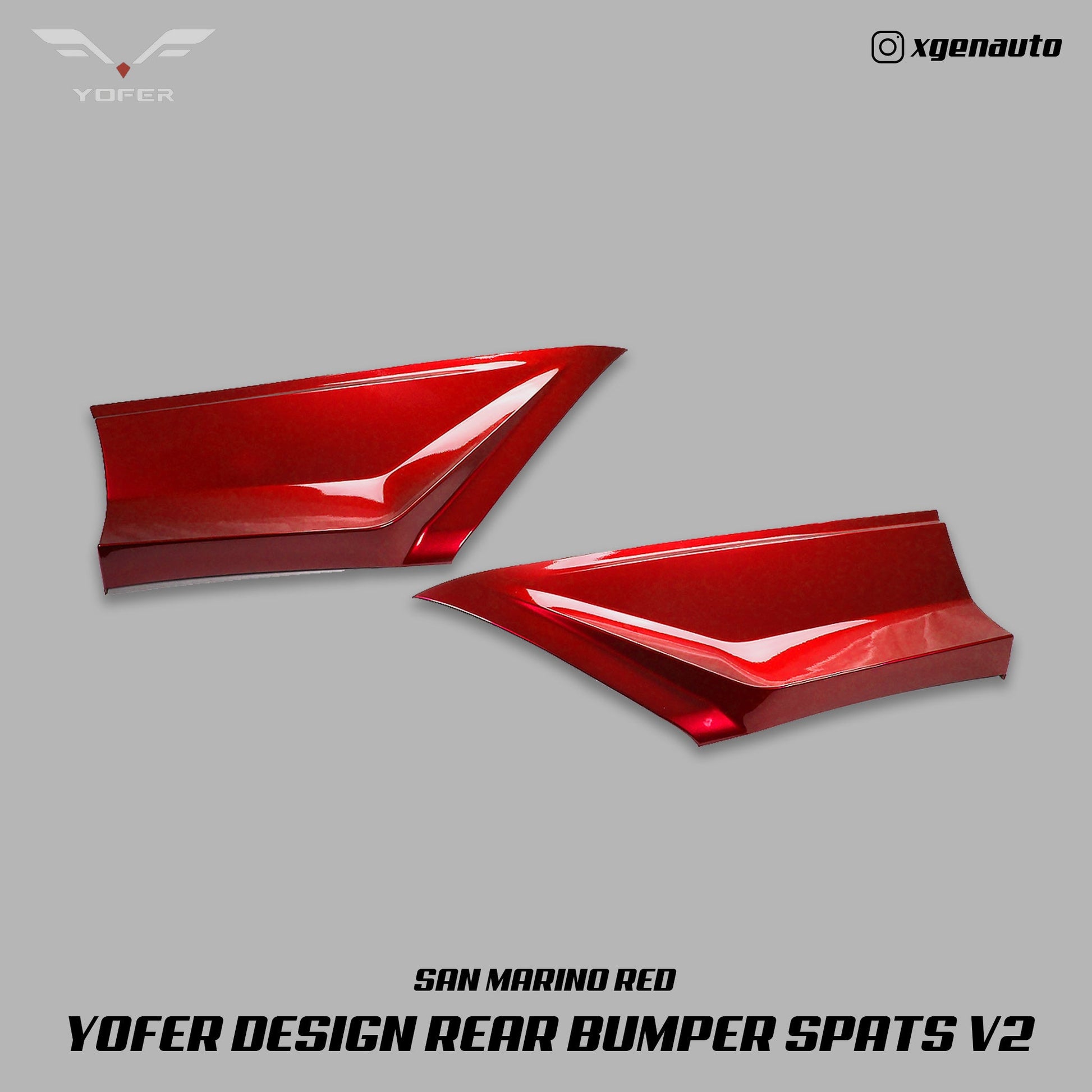 [ACCORD X] YOFER DESIGN© REAR BUMPER SPATS V2 - XGENAUTO