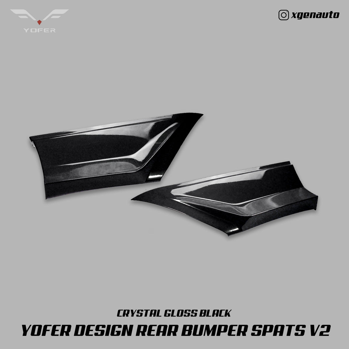 [ACCORD X] YOFER DESIGN© REAR BUMPER SPATS V2 - XGENAUTO