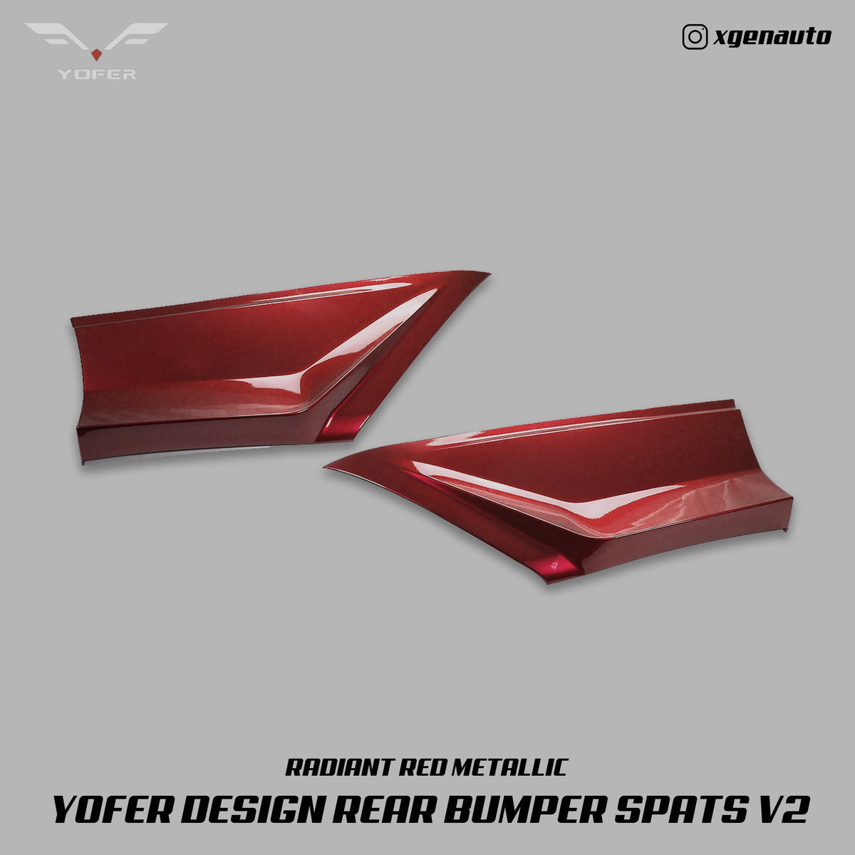 [ACCORD X] YOFER DESIGN© REAR BUMPER SPATS V2 - XGENAUTO