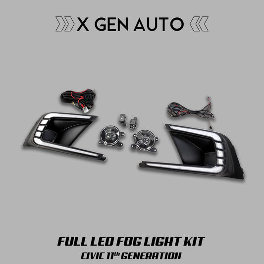 [CIVIC 11TH] FULL LED FOG LIGHT KIT V2 - XGENAUTO