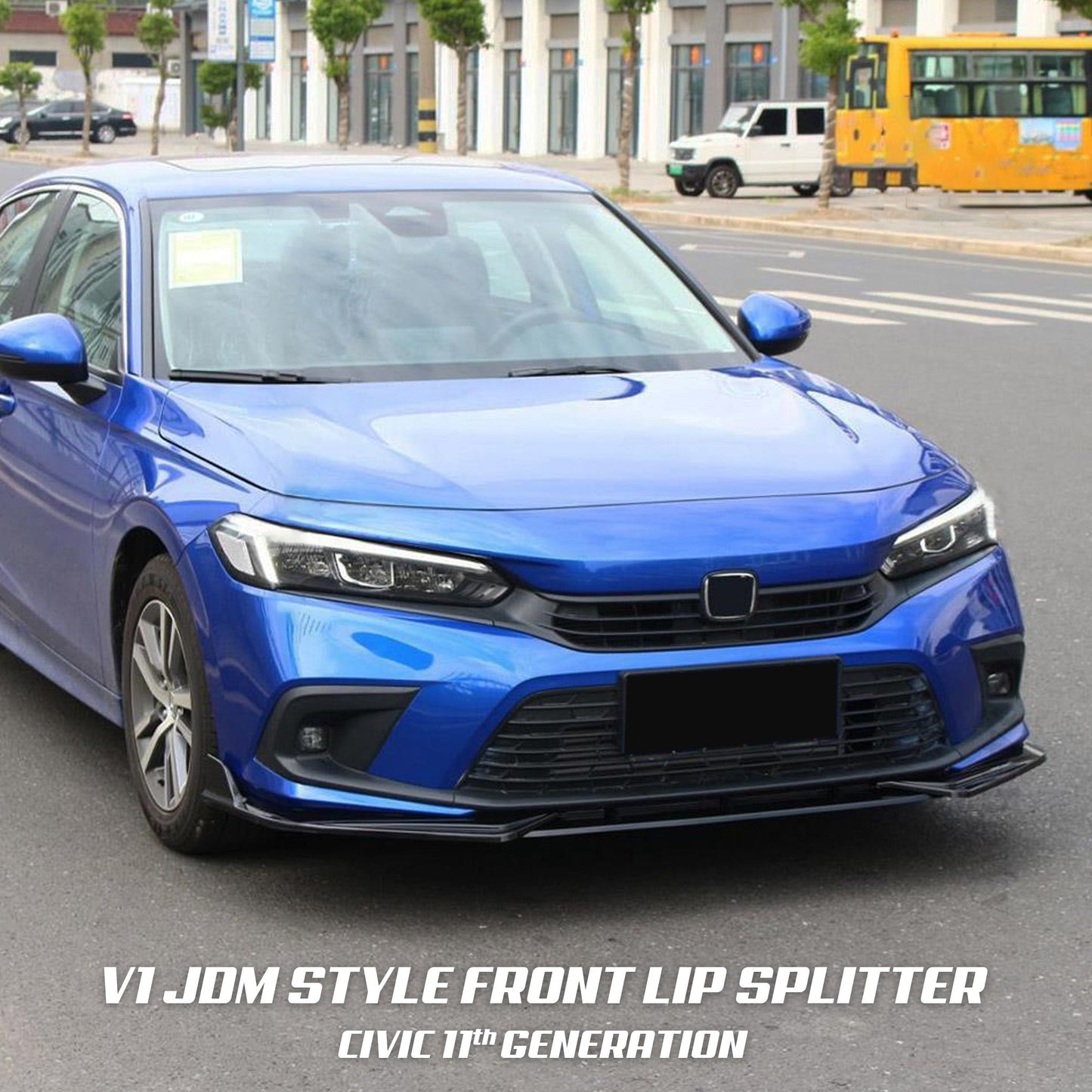 [CIVIC 11TH] V1 JDM STYLE FRONT LIP SPLITTER - XGENAUTO