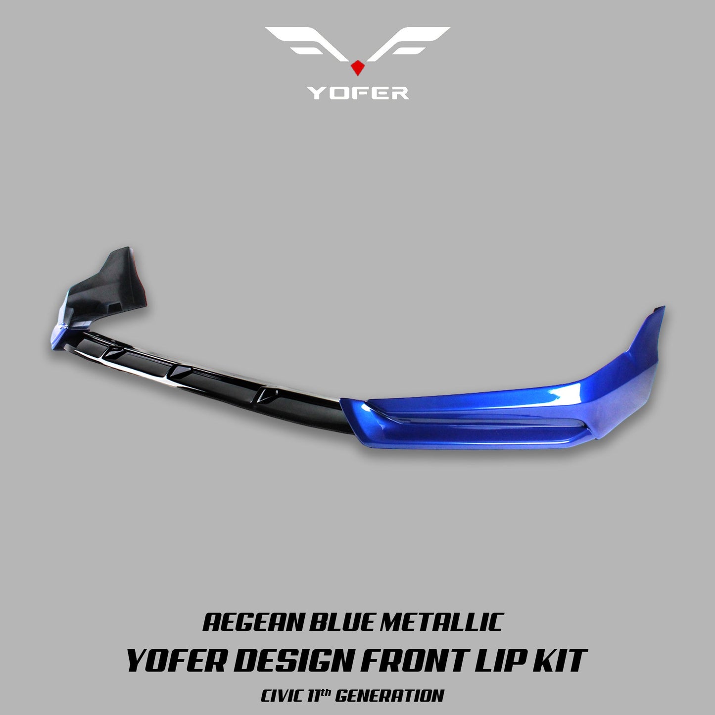 [CIVIC 11TH] YOFER DESIGN© FRONT LIP KIT V1 - XGENAUTO