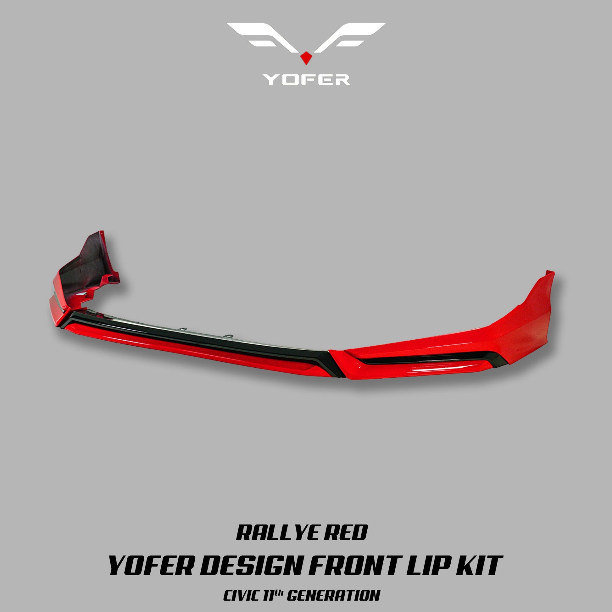 [CIVIC 11TH] YOFER DESIGN© FRONT LIP KIT V3 - XGENAUTO