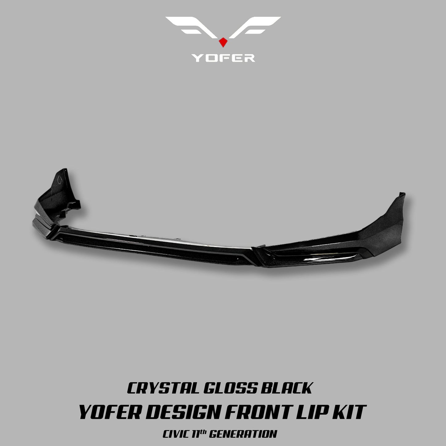 [CIVIC 11TH] YOFER DESIGN© FRONT LIP KIT V3 - XGENAUTO