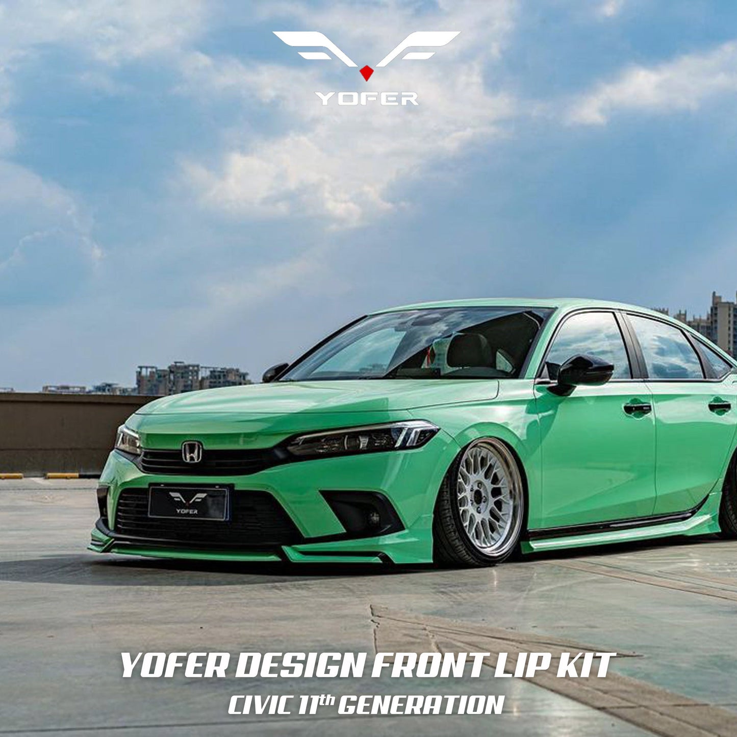 [CIVIC 11TH] YOFER DESIGN© FRONT LIP KIT V3 - XGENAUTO
