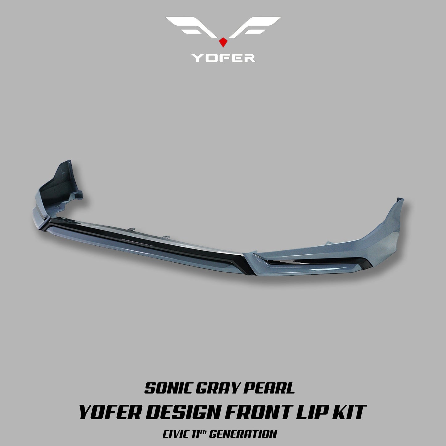 [CIVIC 11TH] YOFER DESIGN© FRONT LIP KIT V3 - XGENAUTO