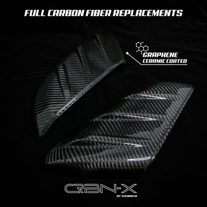 [CIVIC 2016 - 2021] MG STYLE REAL CARBON FIBER MIRROR CAPS - XGENAUTO