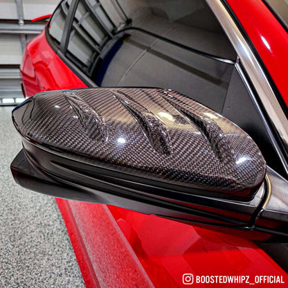 [CIVIC 2016 - 2021] MG STYLE REAL CARBON FIBER MIRROR CAPS - XGENAUTO