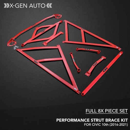 [CIVIC X] PERFORMANCE STRUT BRACE KIT - XGENAUTO