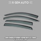 JDM SMOKED RAIN VISOR DEFLECTORS - XGENAUTO
