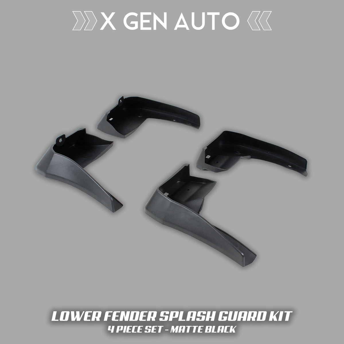 LOWER FENDER SPLASH GUARD KIT - XGENAUTO