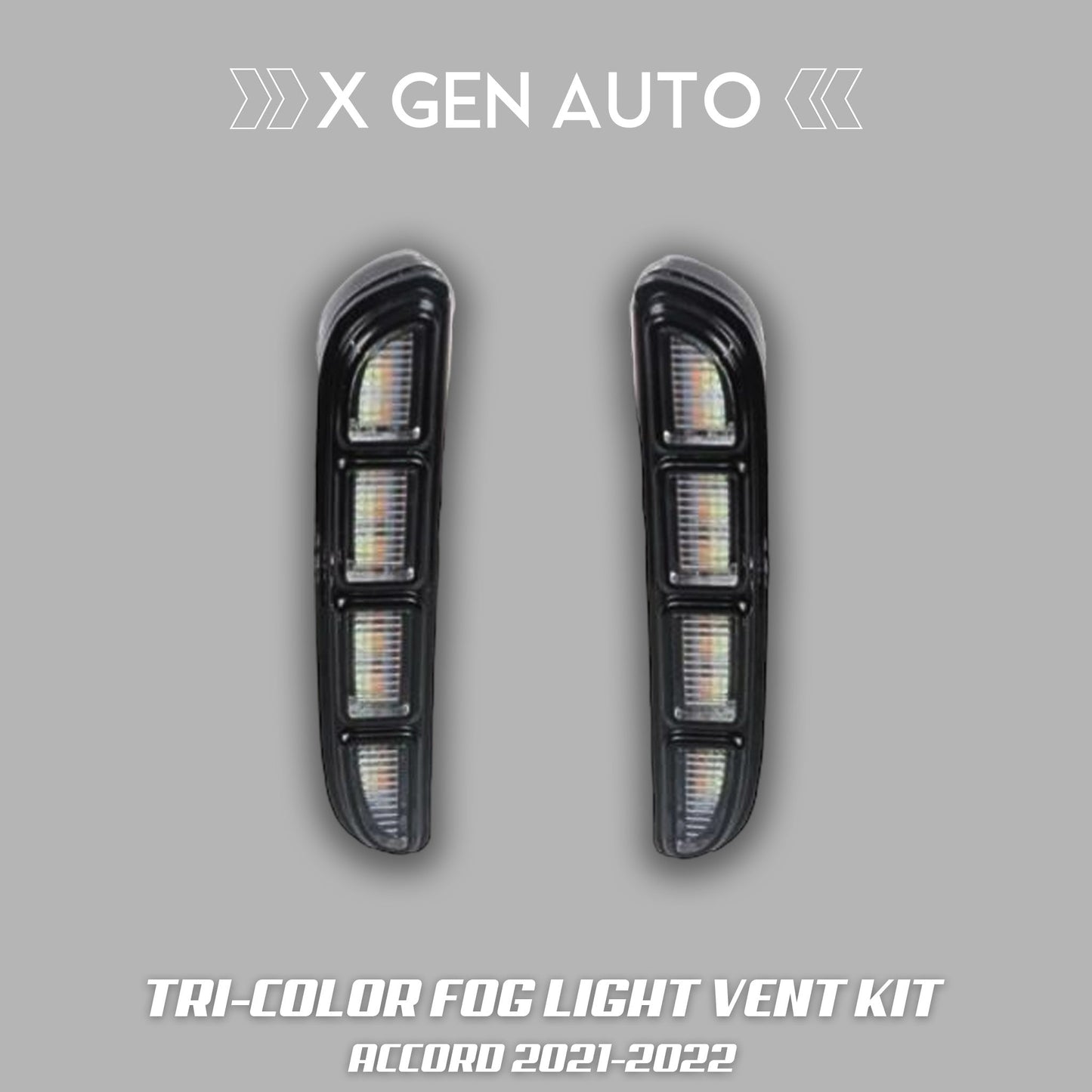 TRI - COLOR FOG LIGHT VENT KIT - XGENAUTO