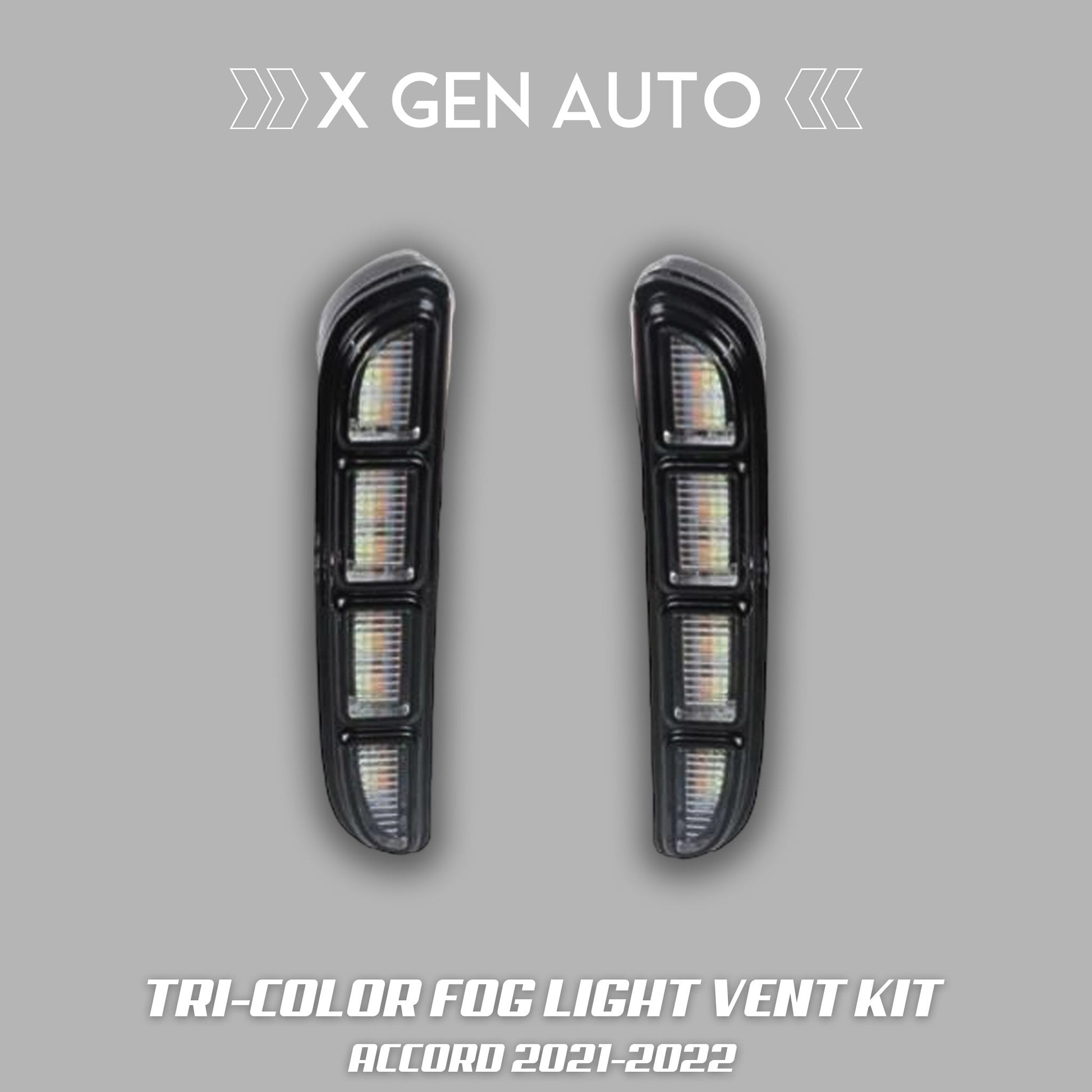 TRI - COLOR FOG LIGHT VENT KIT - XGENAUTO