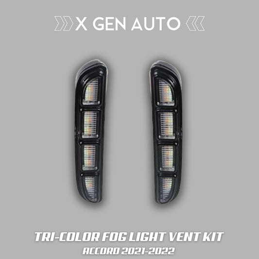 TRI - COLOR FOG LIGHT VENT KIT - XGENAUTO
