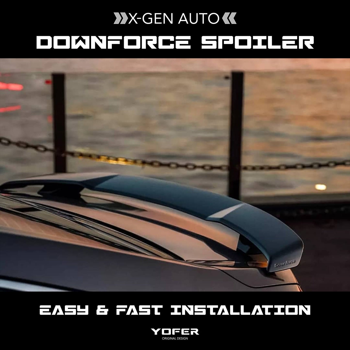 YOFER DESIGN© DOWNFORCE SPOILER - XGENAUTO